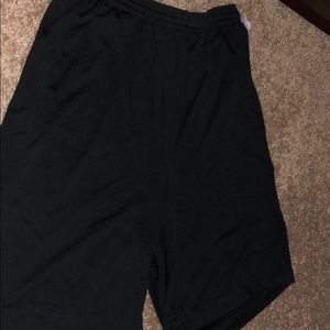 Black basketball shorts